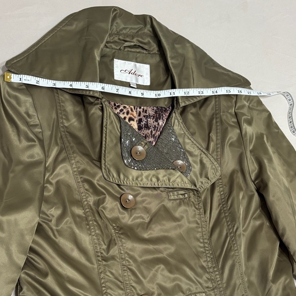 Adore Olive Double-Breasted Trench Coat - Picture 12 of 13
